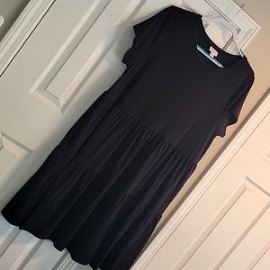 Lularoe Ariel Dress, size L, solid black